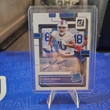 2022 Panini Donruss - Rated Rookie Autographs #343 Khalil Shakir (AU, RC)