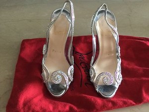 christian louboutin clear shoes