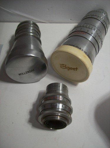 REVERE 100' SPOOL LOAD CAMERA 16MM, TURRET MODEL With Lenses, Very Clean, AS IS - Picture 11 of 13