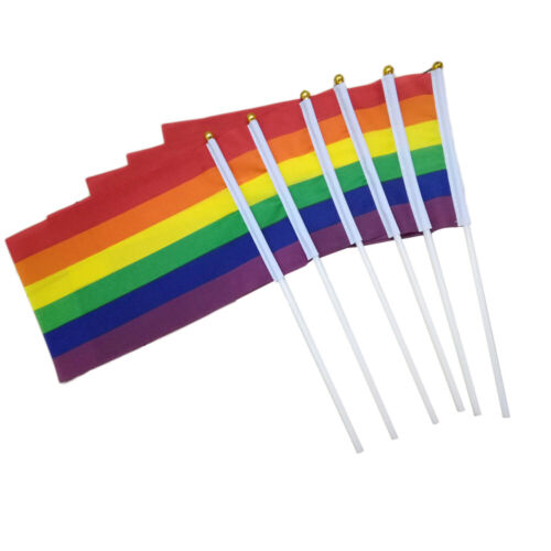 50 pièces drapeaux drapeau à bâton fierté décorations mini - Photo 1 sur 9