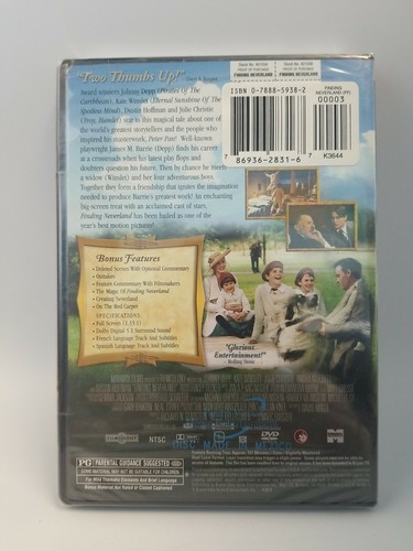 Finding Neverland DVD, 2005 Brand New- Johnny Depp, Kate Winslet, Dustin Hoffman - Picture 8 of 12