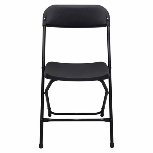 Portable Folding Stackable Chairs 10 Pack for Party Wedding Black Plastic - Picture 15 of 24