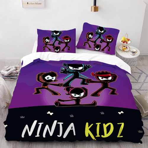 Ninja Kidz Bettwäsche Set Bettbezug Sets Laken Tagesdecken Kissenbezug Anime Neu - Bild 14 von 36