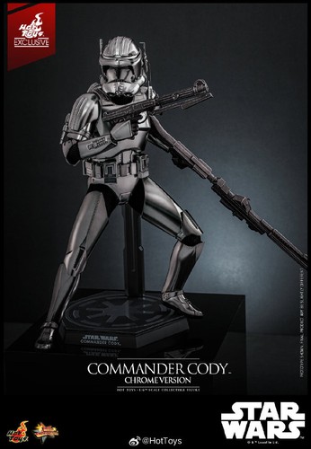 Hot Toys MMS734 Star Wars III Revenge of the Sith Commander Cody Chrome Ver. New - Picture 5 of 15