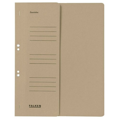 10 x Falken Ösenhefter A4 grau 1/2 Vorderdeckel kaufmännische Heftung - Bild 1 von 4