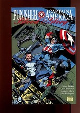PUNISHER CAPTAIN AMERICA BLOOD & GLORY 1(9.4)(NM)AUTO/ KLAUS JANSON W/COA(b029)