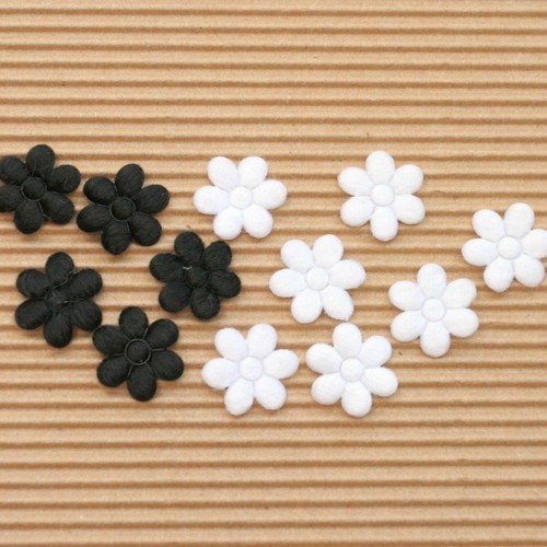 100 pc x 3/4" Padded Mixed Color Felt Spring Flower Appliques for Wedding ST84 - Picture 2 of 16