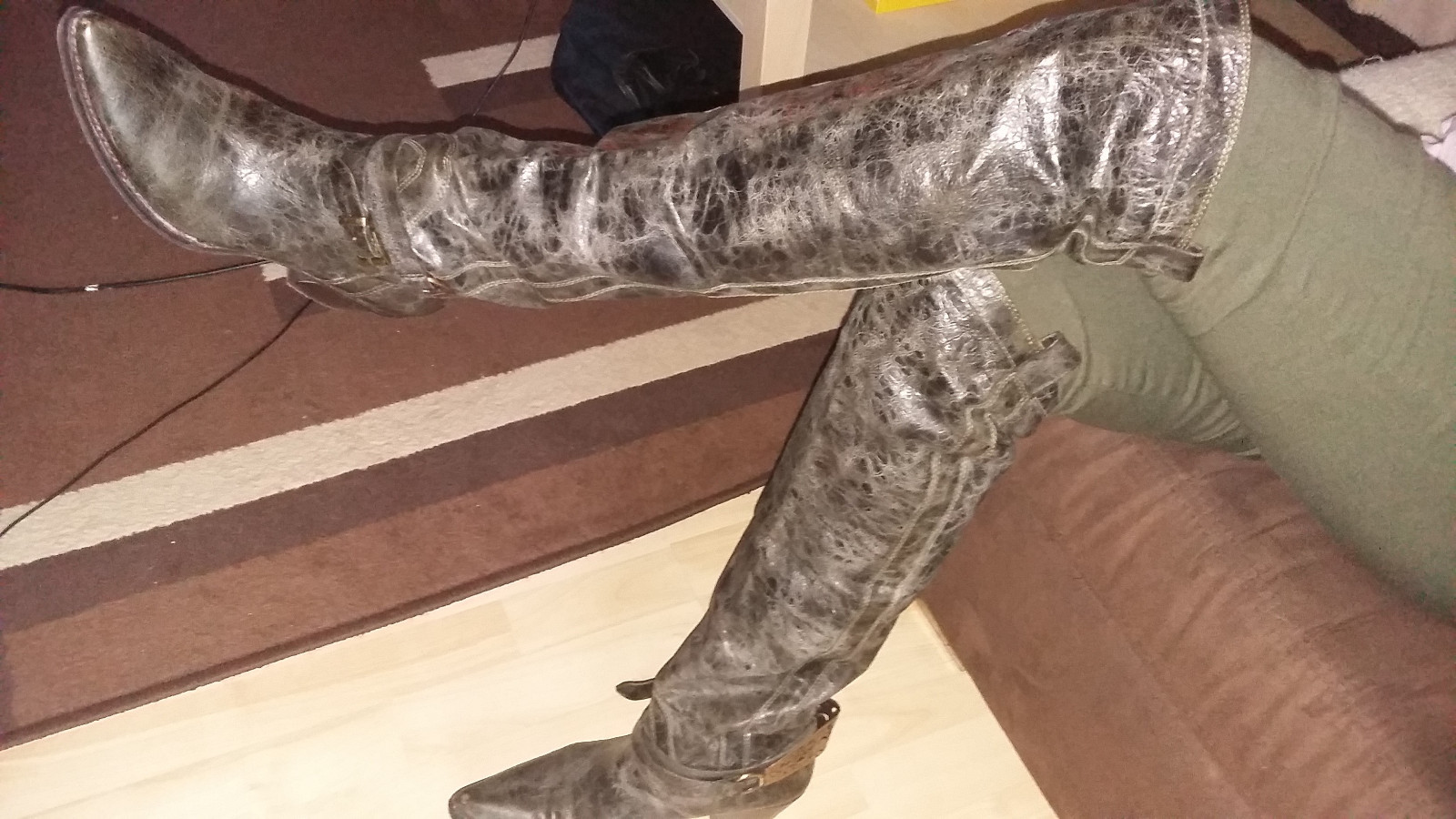 80er Overknee Antikleder Stiefel weich biker western Vintage Zustand GR38, guter Zustand Vintage a3cbf7 80er Overknee Antikleder Stiefel weich biker western Vintage Zustand GR38, guter Zustand Vintage a3cbf7