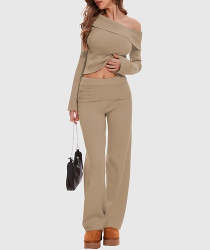 Womens Long Sleeve Plain Lounge Wear Set Ladies Casual Comfy Two Piece Tracksuit - Picture 25 of 50