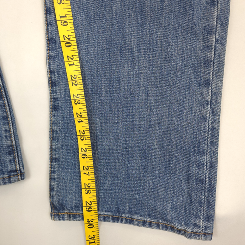 Jeans uomo Levi's 501 gamba dritta 38x30 bottoni mosca sbiancato blu denim - Foto 5 di 12