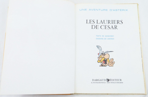 BD Une aventure d'Astérix Le Gaulois "Les lauriers de César" 1977 - Imagen 3 de 8
