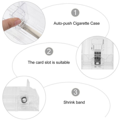 4 Pcs Smoke Pusher Retail Store Automatic Cigarette Showcases Display Rack - Picture 4 of 12
