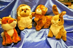 woodland animals soft toys
