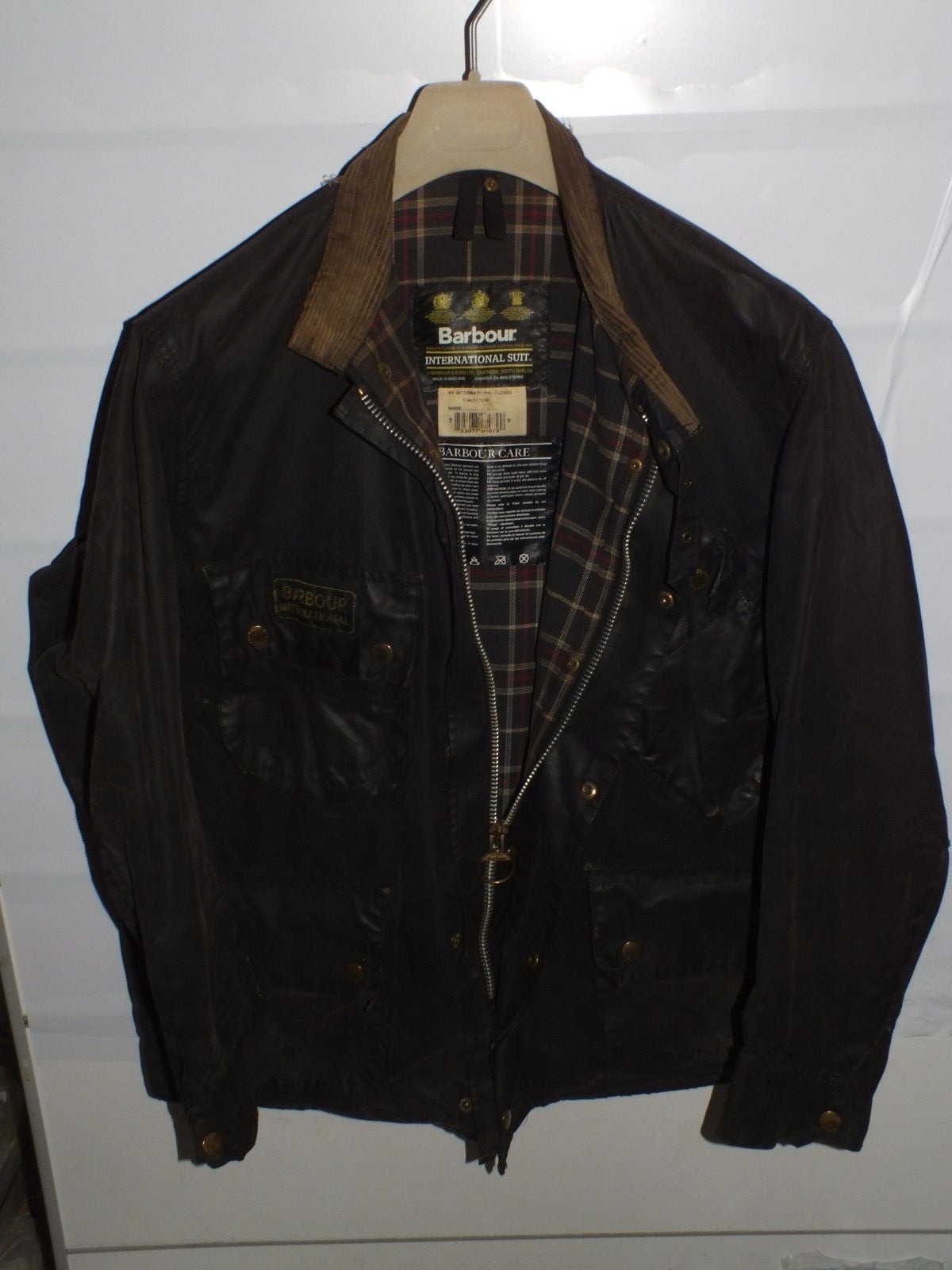 barbour international giacca jacket waxed cotton c46-117 xl 718fee barbour international giacca jacket waxed cotton c46-117 xl 718fee