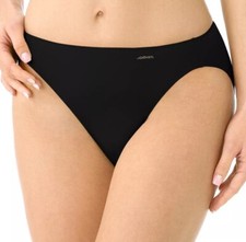 Jockey Women's Underwear No Panty Line Promise Tactel Hi Cut, Black Sz 7/L NWT