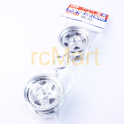 Tamiya Pajero Jeep Wheels Silver CC-01 EP 1:10 RC Car On Road #10445516 - Bild 2 von 2
