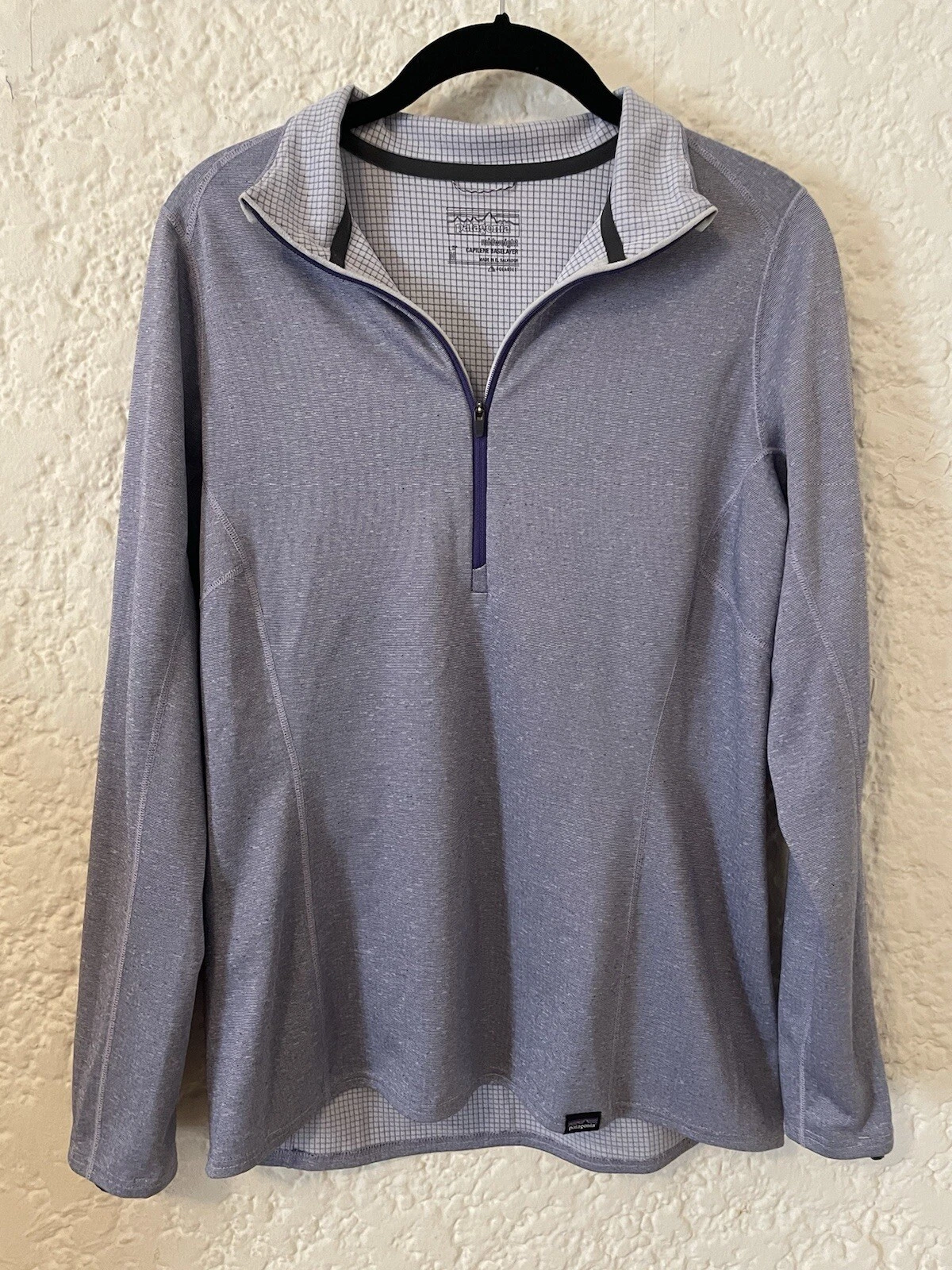 Patagonia Capilene Baselayer 1/4 Zip Long Underwear Pullover Jacket, Womens M