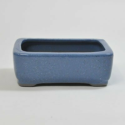 Seto Bonsai pot 4 blå rectangle 11x9x4cm Japan New F S Seto Bonsai pot 4 blå rectangle 11x9x4cm Japan New F S