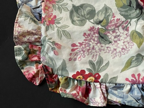 RARE RALPH Lauren *ALLISON DECORATIVE Ruffle PILLOW SHAM Blue Bow Floral Flowers - Picture 3 of 13
