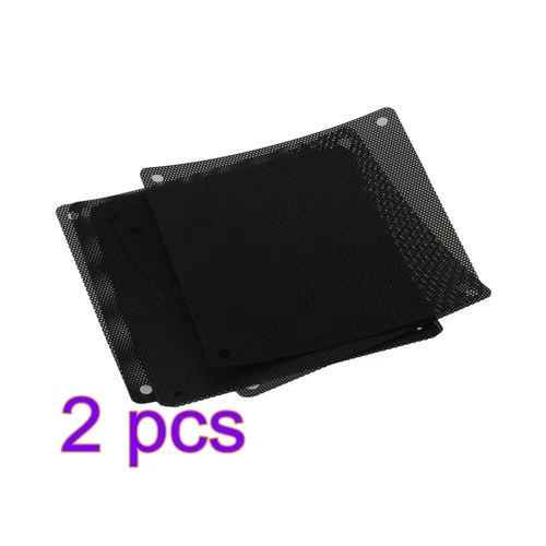 20 Pcs PVC PC Ventilateur Poussière Écran Pratique Antipoussière Noir Filtre
