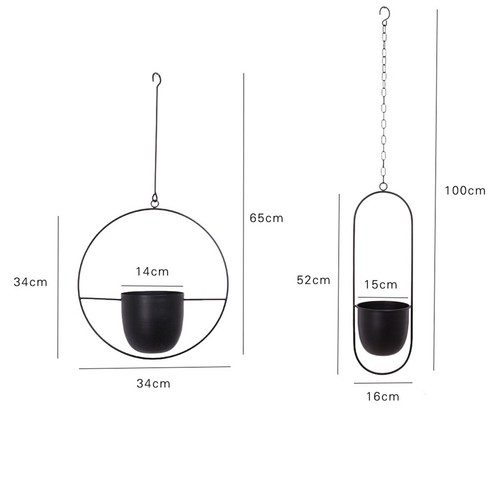Metal Modern Decorative Swinging Flower Pot Plant Pot Planter Hanging Basket AU - Picture 12 of 16