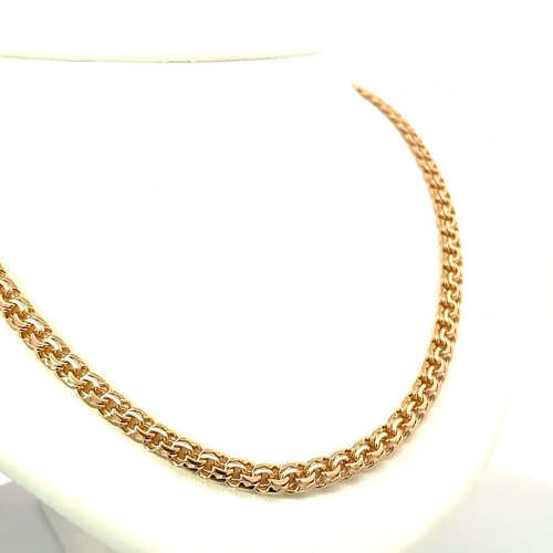 5mm width handmade 18k solid Gold Bismark Garibaldi chain Necklace For Men Chain - Video 1 of 1