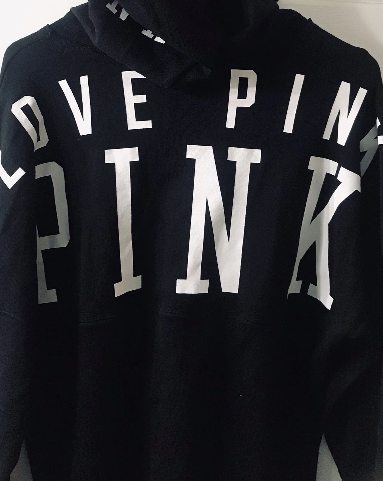 UNDERCOVER Nuova Felpa con Cappuccio Tunica Victoria's Secret ROSA French Terry Varsity Piccola Primavera 2015