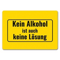Fussmatte Mit Alkohol-Spruch Kein Alkohol Ist Auch Keine LöSung