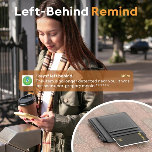 2 Stück Brieftasche Tracker Karte, GPS Locator Smart Tag, Find My (nur iOS),... - Bild 12 von 24