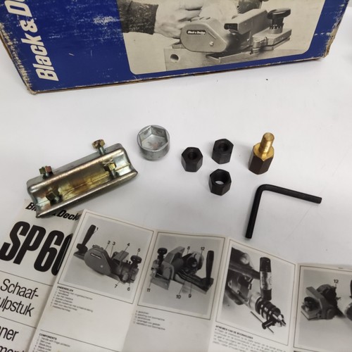PIALLA ADATTATORE PER TRAPANO VINTAGE BLACK & DECKER SP 60 TENUTO IN ESPOSIZIONE - Imagen 4 de 20