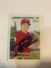 WASHINGTON NATIONALS- ANDREW STEVENSON SIGNED AUTOGRAPH 2016 HERITAGE MINORS TC WASHINGTON NATIONALS- ANDREW STEVENSON SIGNED AUTOGRAPH 2016 HERITAGE MINORS TC