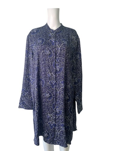 Next Paisley Top Blouse Shirt Size 20 Womens NEW Purple Button Up EU48 RRP £38 - Picture 7 of 12