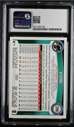2011 Topps Factory Set Limited Edition Ichiro Suzuki #200 CSG CGC Graded (8.5) - Picture 2 of 2