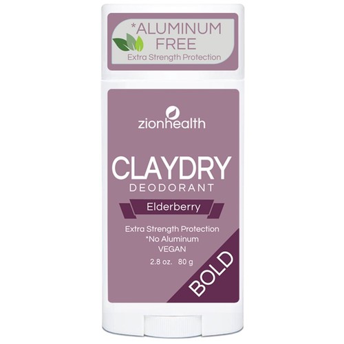 2 Pack Zion Health Claydry Deodorant - Picture 5 of 20