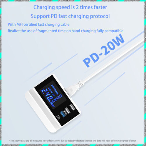 Multifunctional USB 5V9A Smart digital display AC adapter PD for travel charging - Picture 9 of 12