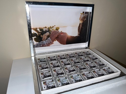 Personalisierte Schokobox Gastgeschenk Hochzeit Verlobung Schokolade - Bild 7 von 12