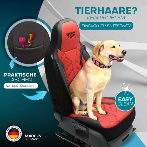 Wohnmobil Sitzbezüge passend für RC Willett Excursion (Schwarz-Rot) - Bild 11 von 12