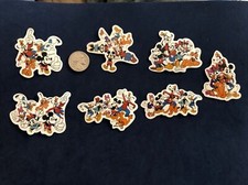 Disney Stickers - Mickey Mouse and Friends Lot of 7 Stickers. - New