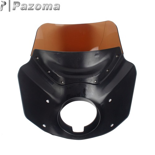 Carenado de faros delanteros con kits de montaje de parabrisas de humo para Harley Dyna FXD FXDSE - Imagen 7 de 8