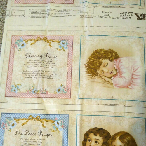 Beten lernen für Kinder gestempelt Stoff neu zum Basteln Anleitung Posten von 2 - Bild 6 von 8