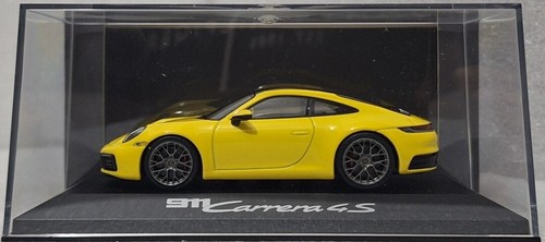 Porsche 911 (992) Carrera 4S Coupe 2019 Yellow 1:43 Minichamps WAP0201720K (13) - Picture 13 of 15