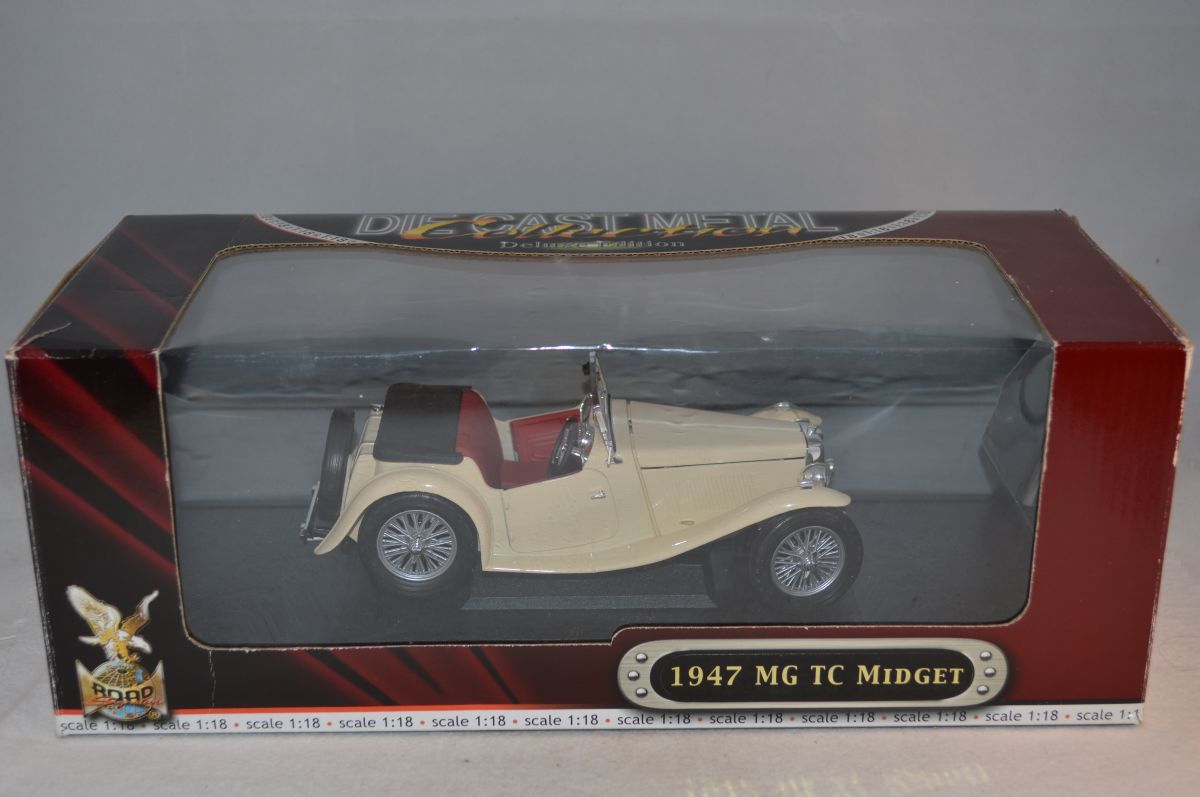 ERTL Yat min Road Signature MG TC Midget 1947 Weiß 1 18 mint in BOX ERTL Yat min Road Signature MG TC Midget 1947 Weiß 1 18 mint in BOX