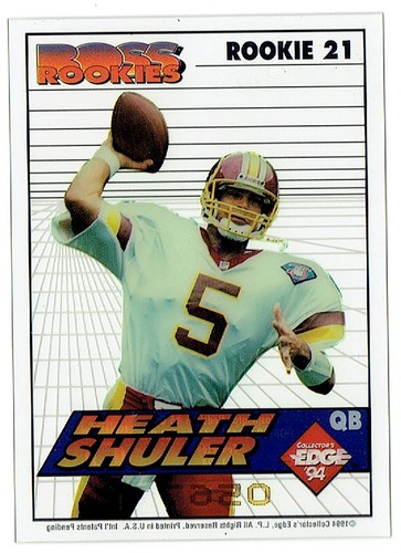 1994 Collector's Edge Boss Rookies Clear #21 Heather Shuler Washington Redskins