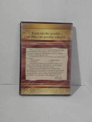 The Secret Kingdom Volume II 2 Pat Robertson (Religious DVD, 2009) Sealed New - Picture 2 of 2