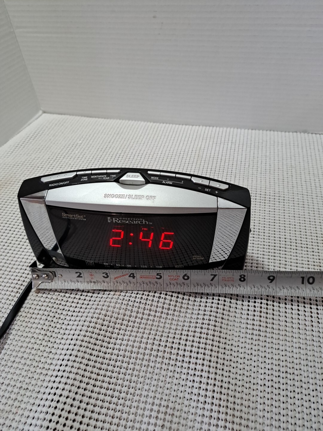 Emerson Research Alarm Clock Smart Set CKS5055B Tested Dual Alarm Radio