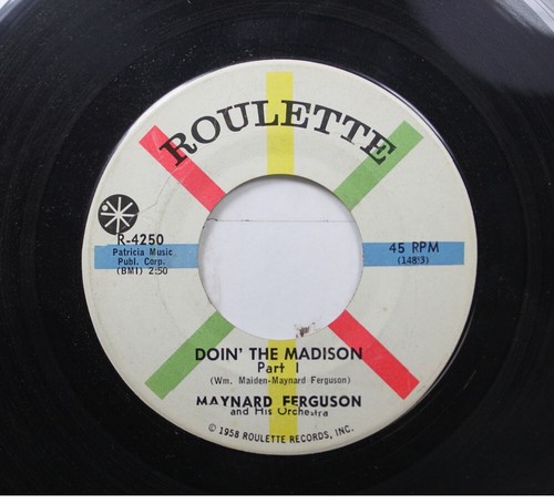 Jazz 45 Maynard Ferguson - Doin' The Madison Again / Doin' The Madison On Roulet - Picture 2 of 2