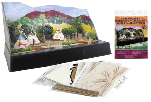 WOODLAND SCENICS  TEPEE VILLAGE KIT  WOO4133 - Picture 1 of 2
