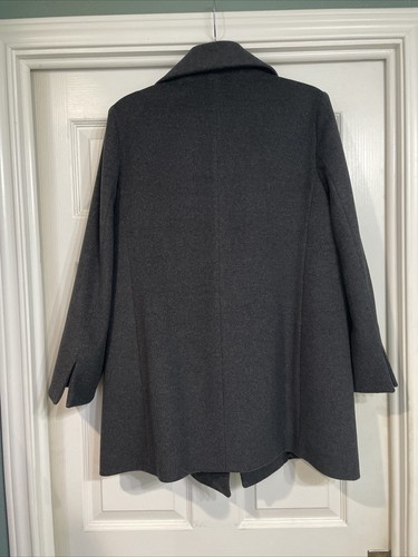 Cinzia Rocca Icons Coat Wool Cashmere Charcoal Women’s US 8 Made In Italy Luxury - Picture 9 of 10