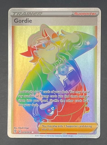 Pokémon Karte Gordie 223/203 Evolving Skies - Near Mint