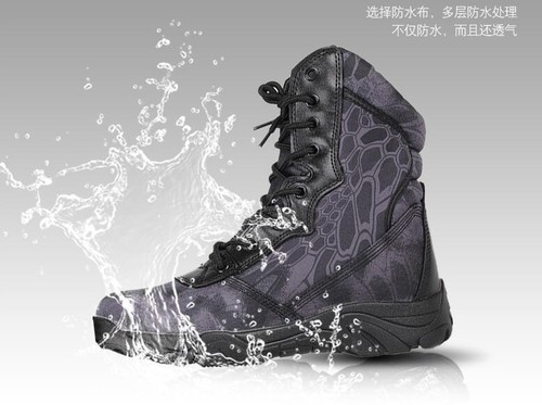 UK Men Camo Military@Tactical SWATCombat Boots Desert%Hiking Outdoor Army%Shoes - Picture 4 of 32